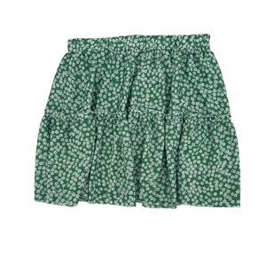 SHEIN Green White Floral Swing Mini Skirt Size XL Women’s